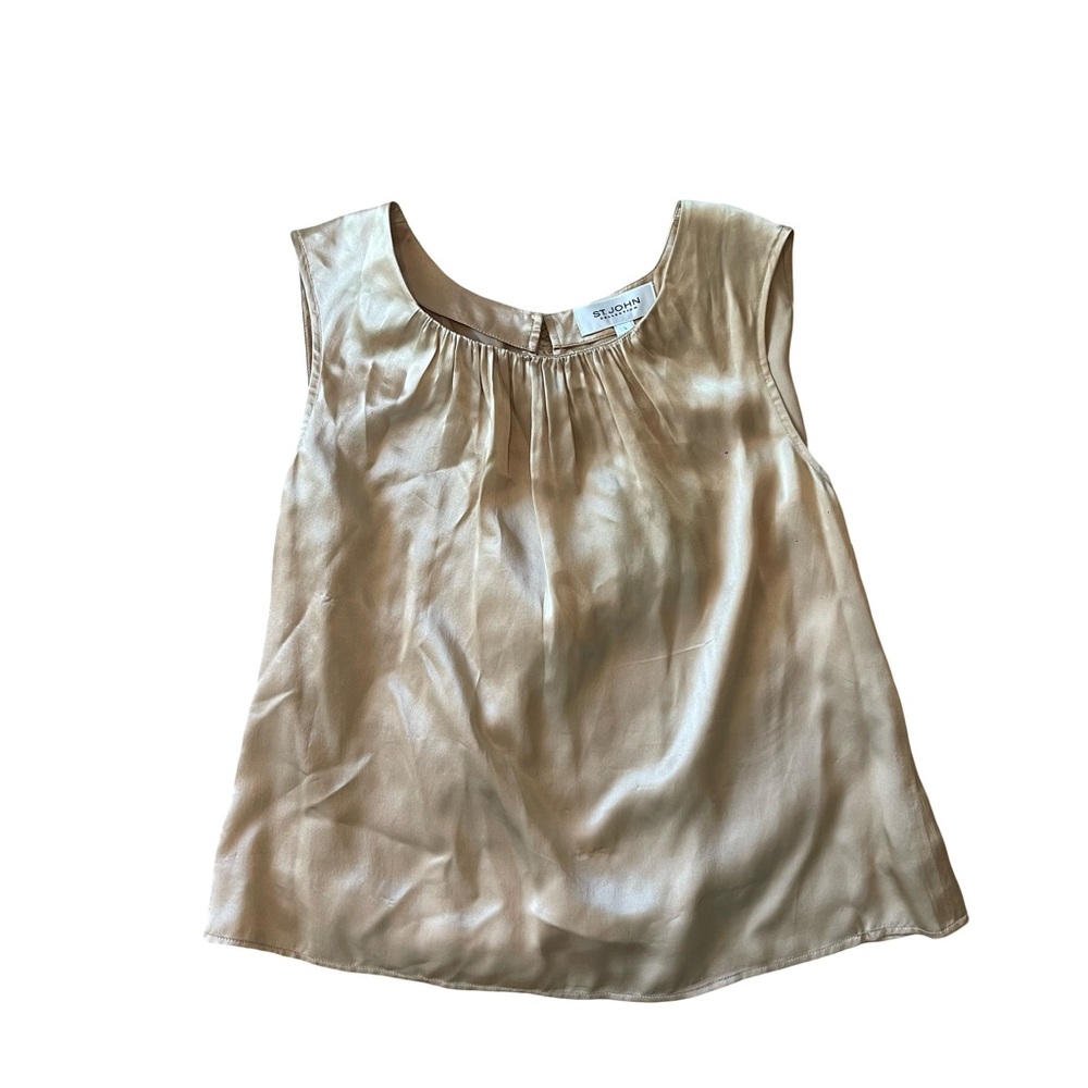 St. John Collection Satin Silk Blouse